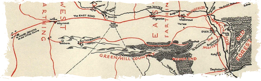A map of The Shire